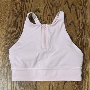 Lululemon Soft Pink High Neck Sports Bra